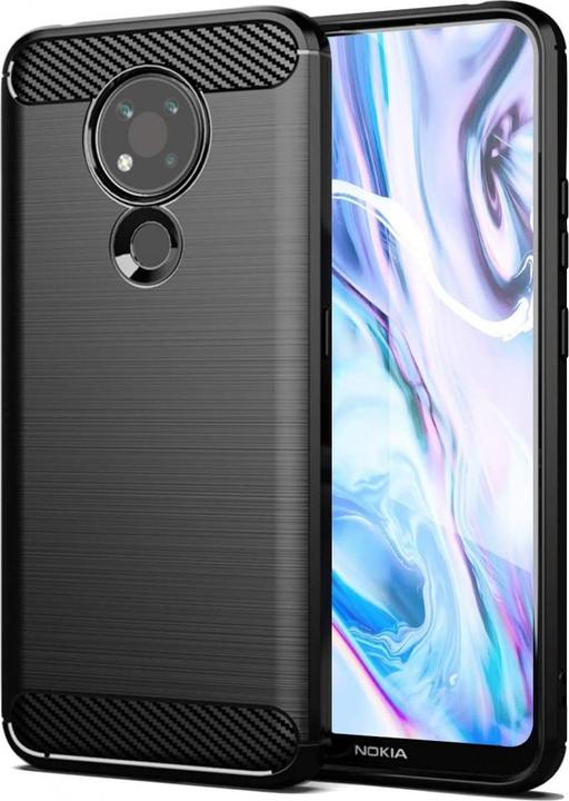 Actual product image Screenguard Nokia 3.4 Cover Carbon Brushed Soft TPU (Nokia 3.4)