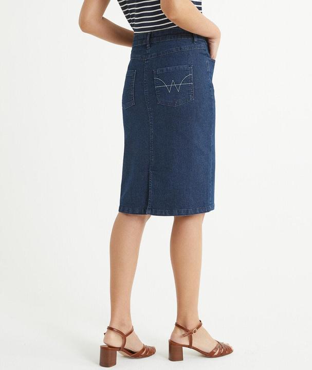 Actual product image Anne Weyburn Stretch denim denim skirt (36)