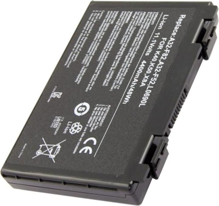 Immagine prodotto ASUS Batteria A32-F82, F52, K50, K40, F82, L0A2016, L0690L6 (4 Celle, 4400 mAh)