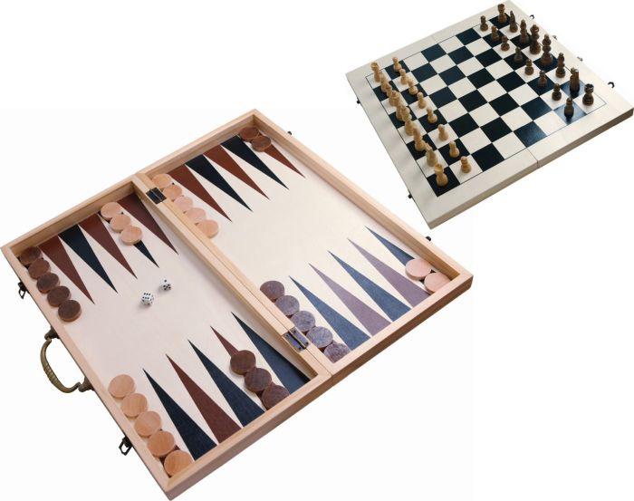 Productafbeelding Natural games NG XXL Schaken en Backgammon