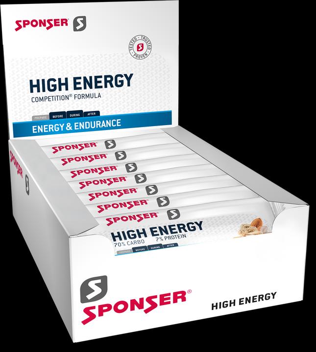 Sponser High Energy Bar (Nuss, Salzig, 30 Stk., 1350 g)
