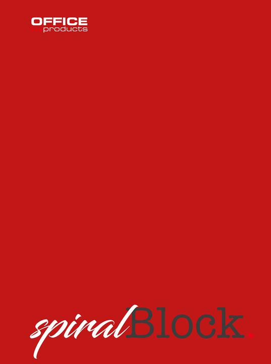 Office Products Sipral notebook, A4, lined, 80 sheets, 70g/m?, wine red (A4, Lined)