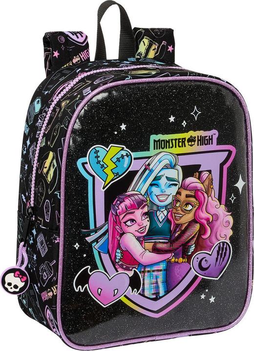 Produktbild Monster High Kinderrucksack Schwarz 22 x 27 x 10 cm