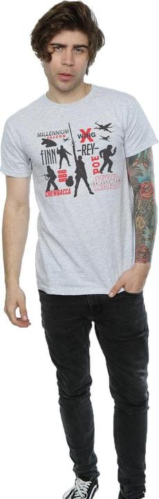 Image du produit Star Wars - T-shirt THE LAST JEDI REBELLION SILHOUETTES - Homme (XL)