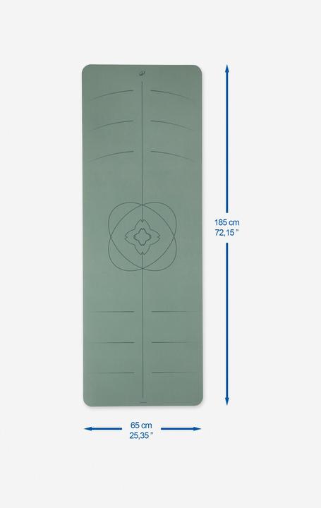 Image du produit Kimjaly Tapis yoga ultra adhérent 185cm x 65 cm x 4mm - vert foncé (4 mm)