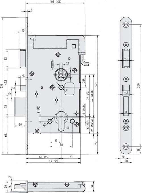 Assa Abloy Serratura elettrica di sicurezza 809 809M12-72A65E4D