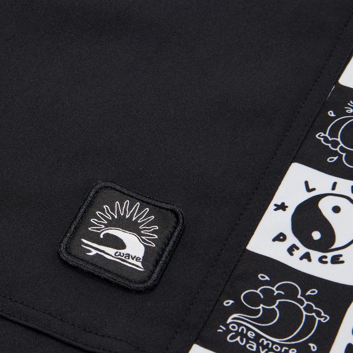 Image du produit Olaian Boardshort surf Garçon - 900 Band noir (8, 9, 10)