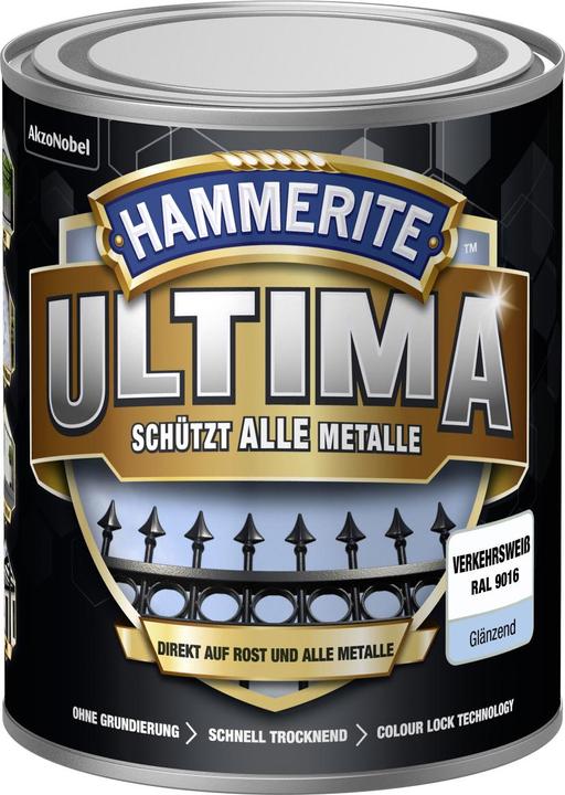 Produktbild Hammerite Metall-Schutzlack ULTIMA glanz (750 ml, Verkehrsweiss)