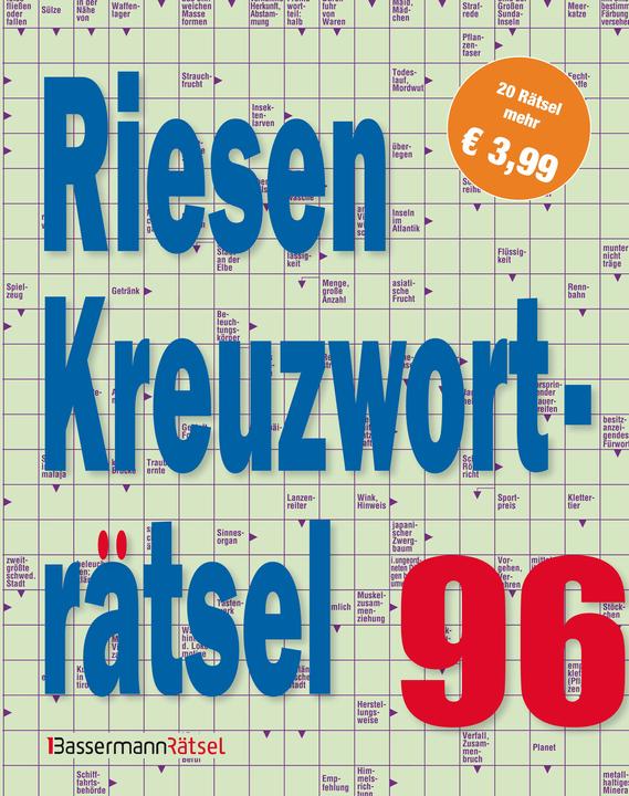 Produktbild Krüger:Riesen-Kreuzworträtsel 96 (Deutsch, Eberhard Krüger, 2024)