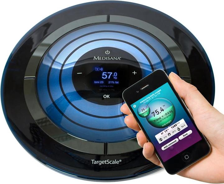 Actual product image Medisana TargetScale 2 body analysis scale with target function (180 kg)
