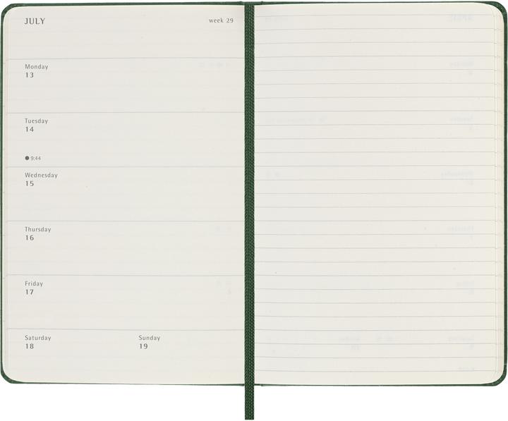 Actual product image Moleskine WONK 2026 PK HC My.Grün (9 x 14 cm, English)