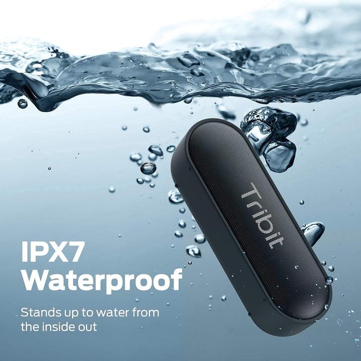 Image du produit Tribit XSound Go étanche, autonomie de 24h, noir (24 h, Fonctionnement sur piles)