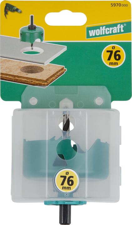 Produktbild wolfcraft wolfcraft 1 Carbonstahl-Lochsäge ø74mm (105 mm)