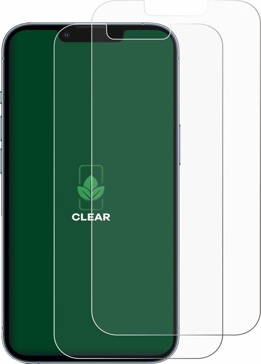 Actual product image ScreenLeaf Protective film sustainable screen protector screen protector film clear transparent (2 Piece, Apple iPhone 13 Pro)