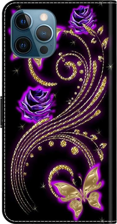 Image du produit Art iPhone 15 Pro Livre Etui avec porte-carte Papillons (Apple iPhone 15 Pro)