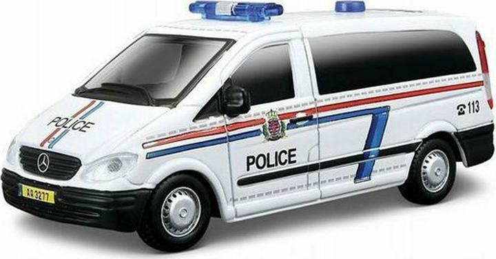 Produktbild Bburago Mercedes Vito Police, verschiedene Typen 1:50 (275913)