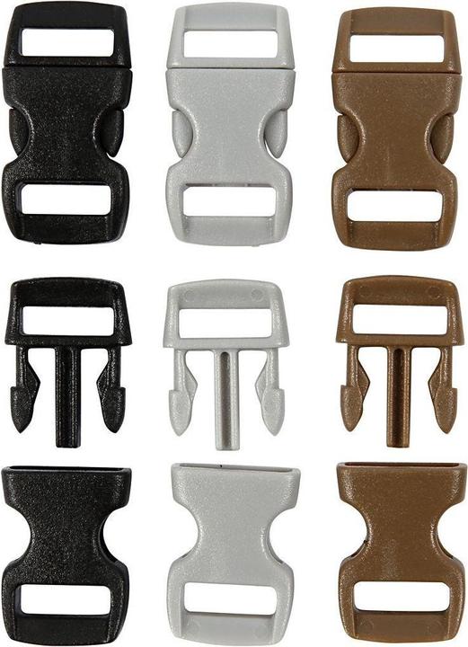 Produktbild Creativ Company Klickverschluss 29 mm x 15 mm, Lochgrösse 3 x11 mm,100 Stück