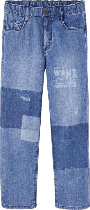 Immagine prodotto Vertbaudet Jeans dritti da ragazzo con toppe (92)