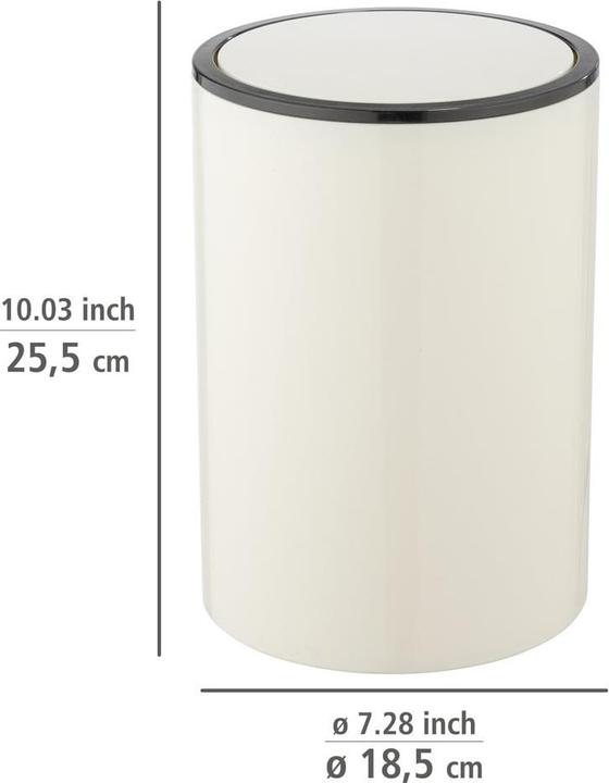 Image du produit Wenko Poubelle à couvercle basculant Inca 5l (5 l)