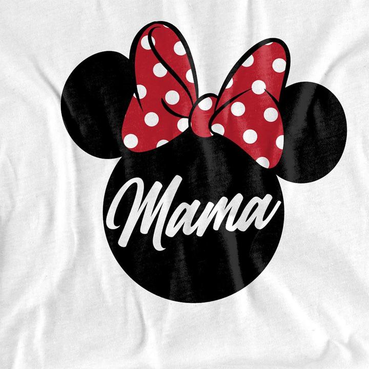 Actual product image Disney Unisex Adult Mama In Ears Minnie Mouse Mothers Day T-Shirt (L)