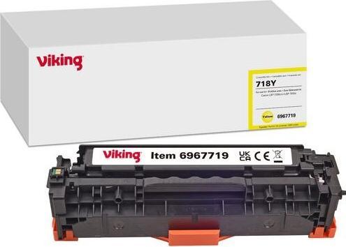 Actual product image Viking Toner Cartridge Compatible Canon 718Y Yellow (M)