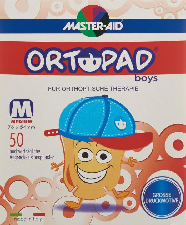 Produktbild Master Aid Augenpflaster Medium Boys 50 Stück (50 x)