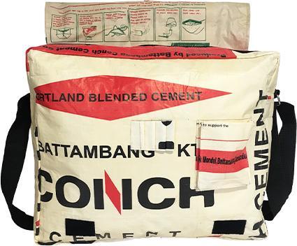 Image du produit Bekos Upcycling - Sac à bandoulière XL en sacs de ciment recyclés Mountain