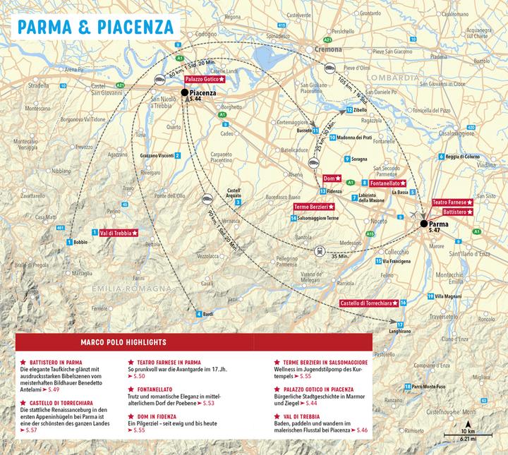 Actual product image Reiseführer Emilia-Romagna, Bologna, Parma, Ravenna (German, Sabine Oberpriller, Bettina Dürr, 2022)