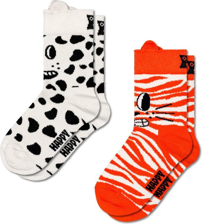 Actual product image Happy Socks Kids 2-Pack Cat & Dog Socks (pack of 2, 25 - 27)