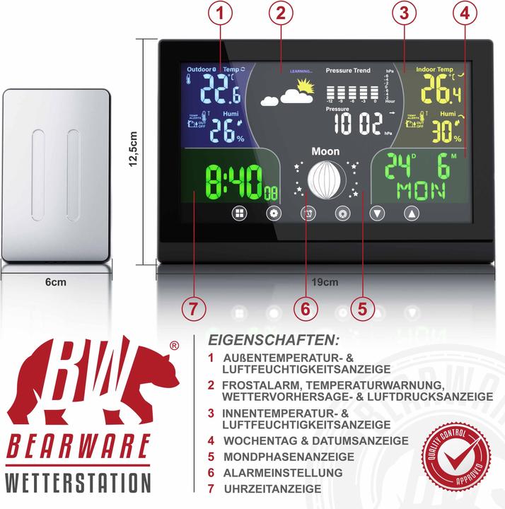 Produktbild Bearware Funk Wetterstation
