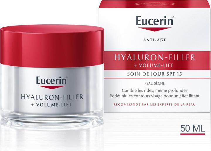 Image du produit Eucerin HYALURON-FILLER + VOLUME-LIFT Soin de jour pour peaux sèches SPF 15 (50 ml)