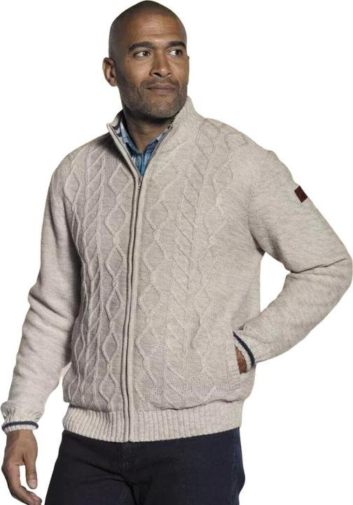 Actual product image Atlas For Men Mens Cable Knit Fleece Lined Jacket (XXL)