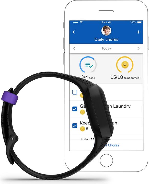 Produktbild Garmin Vivofit jr. 3 Marvel Black Panther (20 mm)
