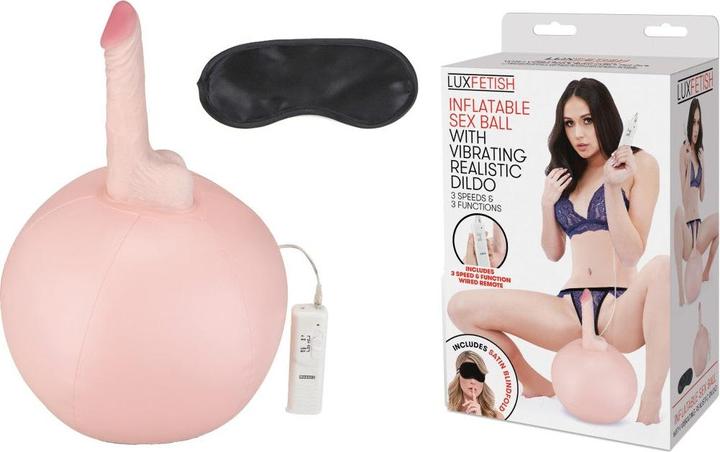Immagine prodotto Lux Fetish Sfera sessuale gonfiabile + dildo vibrante