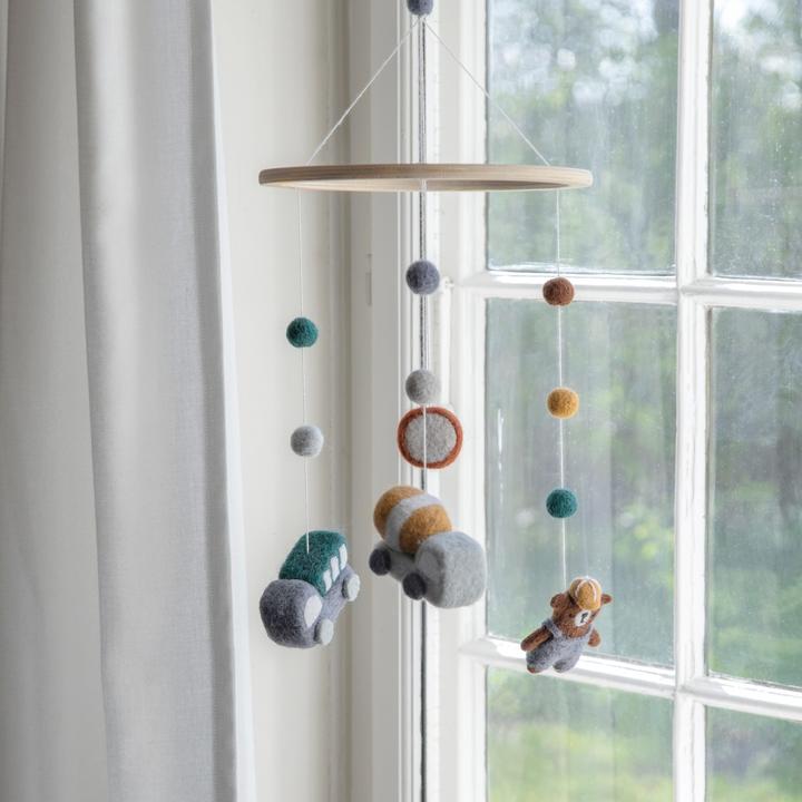 Produktbild Sebra Filz-Babymobile, Busy Builders