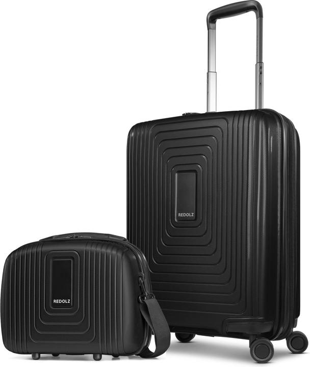 Actual product image Redolz Essentials 14 Bundle cabin trolley with stretch fold & beauty case 2 pcs. (60 l, M (50 - 90l))
