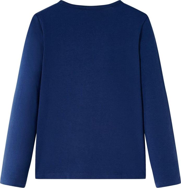 Produktbild VidaXL Kinder-Langarmshirt Marineblau 92,Material: 95 % Baumwolle (92)