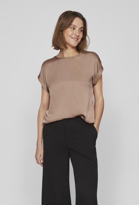 Actual product image Vila Round neckline top with short sleeves (40)