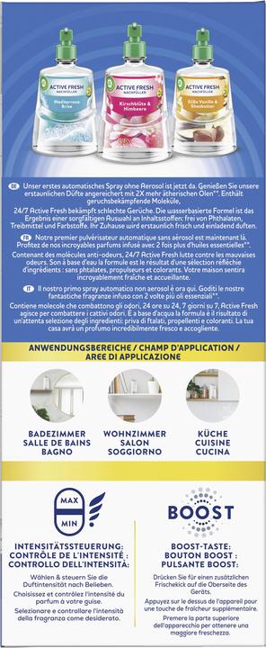 Nutritional values and ingredients Air Wick Active Fresh Starter-Set