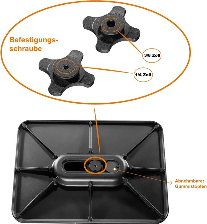 Image du produit Walimex Trépied d'ordinateur portable et plaque de projecteur (Métal, Matières plastiques)