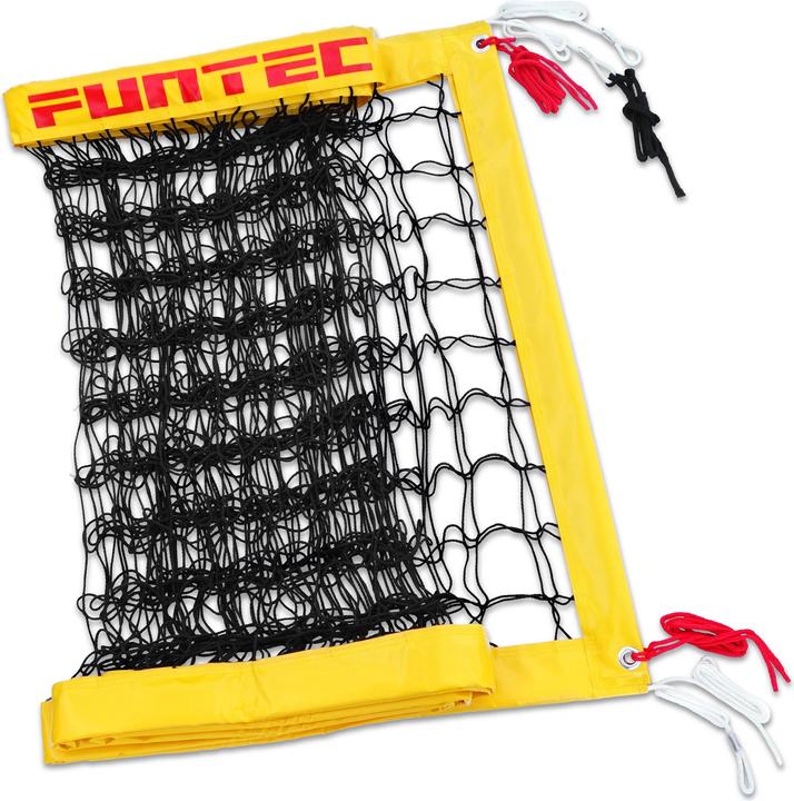 Funtec Pro Beach Netz Plus, 8,5 M, Für Permanente Beachvolleyballnetzanlagen, Mit Extra Starken Seitenteile