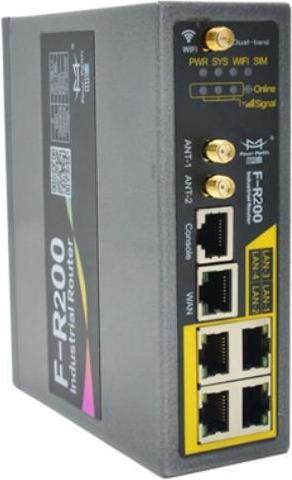 Immagine prodotto Four-Faith F-R200-FL-SIM2 - Router industriale M2M 3G/4G, radio mobile (LTE/WCDMA), WLAN, 2x SIM