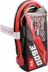 Image du produit Gens Ace G-Tech 3600mAh 11.4V 3S1P 60C Pack de batteries Lipo haute tension avec connecteur en T (11.40 V, 3600 mAh)