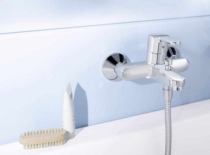 Actual product image Hansa Armaturen GmbH Single lever bath mixer Hansaprimo for wall mounting, with diverter chrome