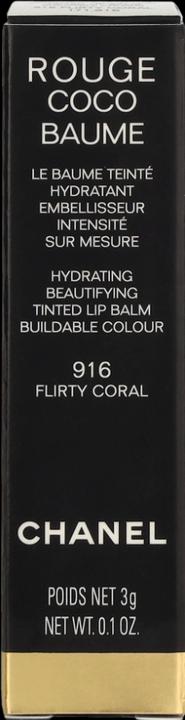 Actual product image Chanel Rouge Coco Baume No 916 (916 Flirty Coral)