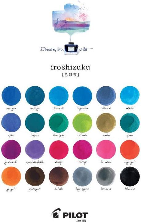 Image du produit Pilot Iroshizuku Ajisai (cartouches d'encre, Bleu)