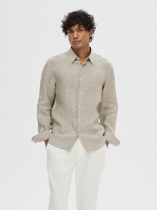Image du produit Slhregkylian-Linen Shirt Ls Classic Noos (XL)