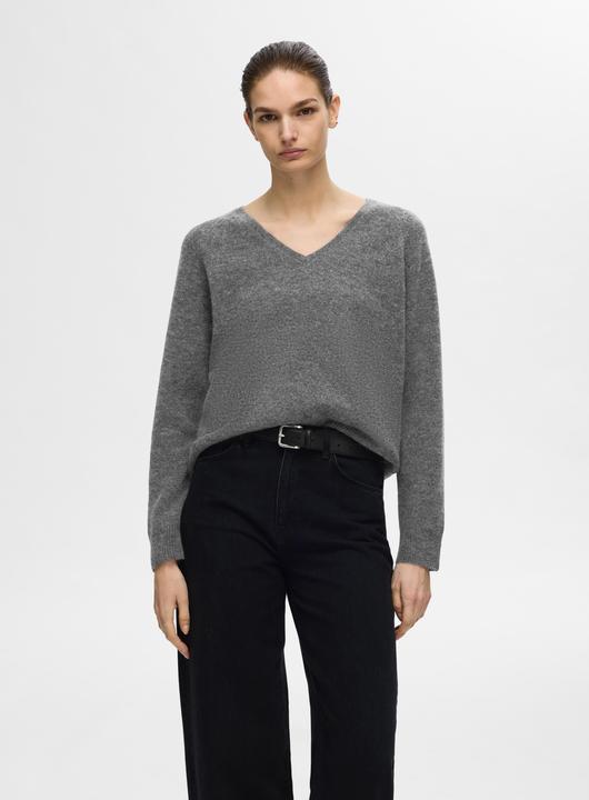 Actual product image Selected Femme V-neck knit jumper (XS)