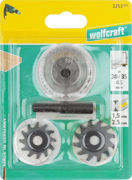 Actual product image wolfcraft Universal milling cutter set