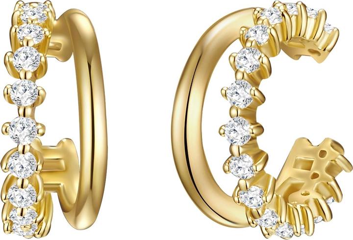 Actual product image Lulu & Jane Ladies earrings brass - 35216 (Brass)
